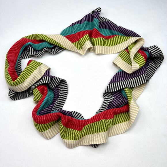 Colorplay Multicolored Acrylic Ruffle Infinity Scarf - Picture 1 of 6